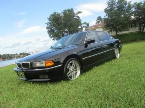 1998 bmw 750il 7 series v-12 engine mint condition low miles no reserve!!