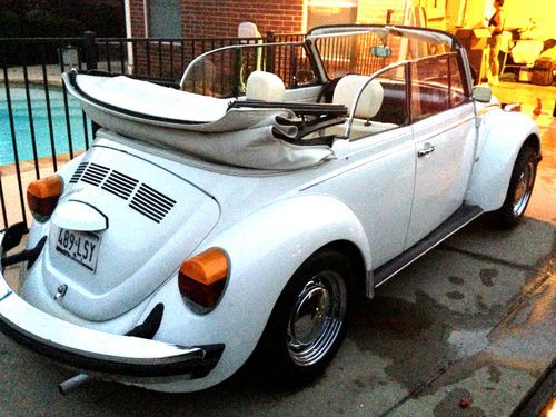 Authentic triple white convertible beetle 1978, beautiful all original,