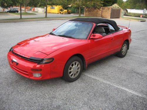 Red convertible toyota celica auto trans clean interior dependable no reserve