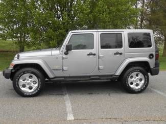 2013 jeep wrangler sahara 4wd leather unlimited - free shipping or airfare