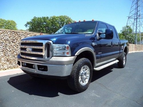 07 f350 srw king ranch 4wd fx4 supercrew shortbed diesel loaded xnice tx!