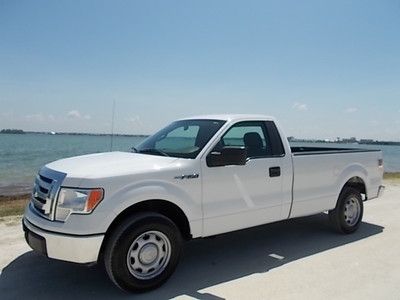 10 ford f-150 xl reg cab long bed - clean florida truck - runs and drives 100%