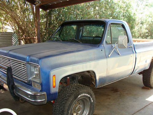 1978 chevy 1 ton, 4 x 4 with new 350 engine and ac.