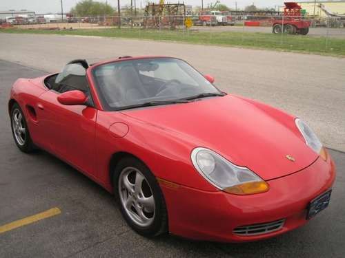 2000 porsche boxster - only 61k miles - 5-speed - red on black - very well kept!