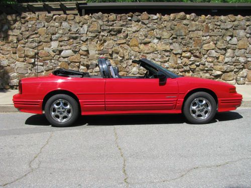 1992 oldsmobile red convertible loaded,mint cond, 63000 miles, v6, auto, fun