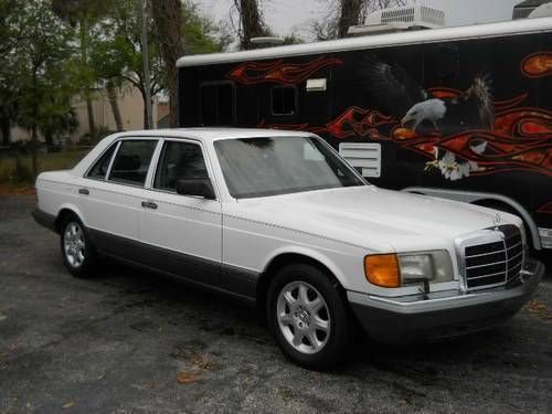 Mercedes benz 560sel white/dove grey-great condition+well serviced