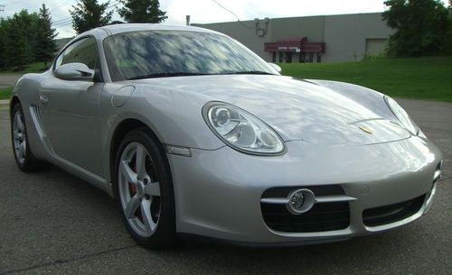 Porsche cayman s 6 speed manual silver on black very clean no reserve