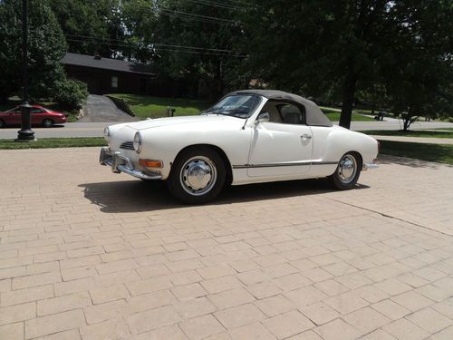 1970 vw karmann ghia convertable running - driving project