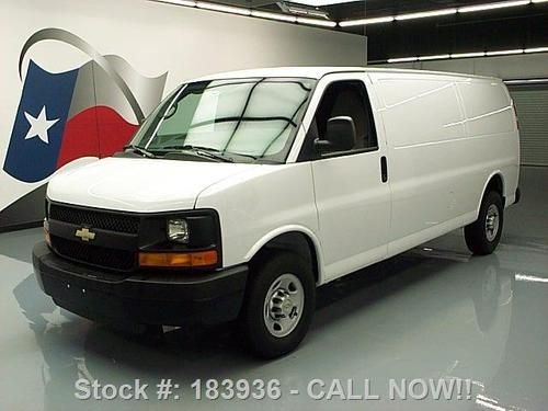 2013 chevy express 3500 ext cargo 6.0l v8 only 242 mi! texas direct auto