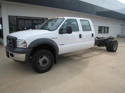 05 f450 crewcab chasis drw 2wd xl one owner 6.0l powerstroke turbo diesel auto