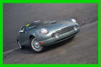 2004 ford thunderbird pacific coast roadster~mint green~#0878~low miles~superb!