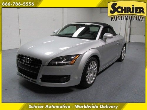 2008 audi tt convertible 3.2l quattro 6 cylinder silver awd 1 owner