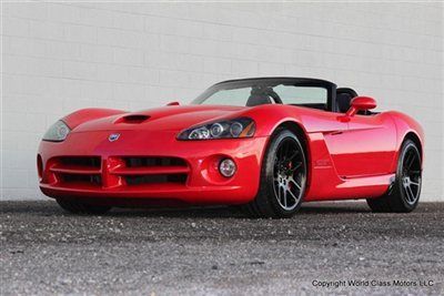 2003 dodge viper srt-10 convertible red black gen 4 loaded *perfect!* 02 04 05