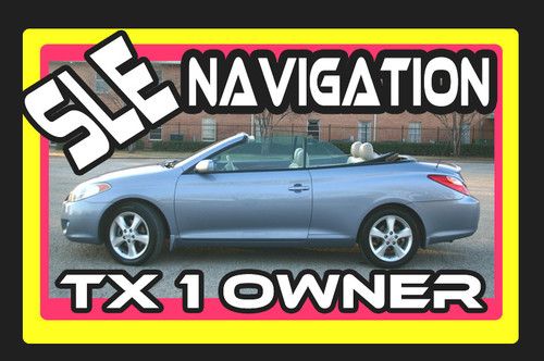 Sle convertible navigation v6 3.3l loaded texas one owner autocheck rear spoiler