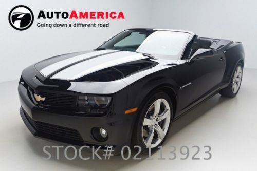 14k one 1 owner low miles 2012 chevy camaro ss convertible automatic leather