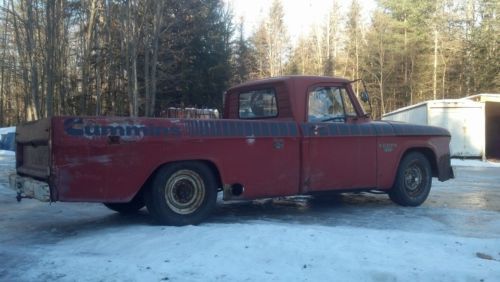 1967 dodge d200 cummins turbo diesel p-pump 5 spd      chevy ford gmc