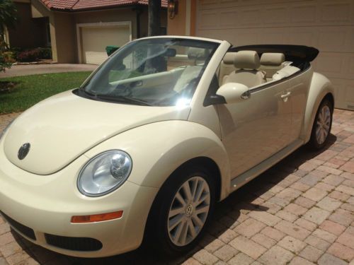 2010 vw new beetle convertible (25k miles); 1-owner; well maintained;