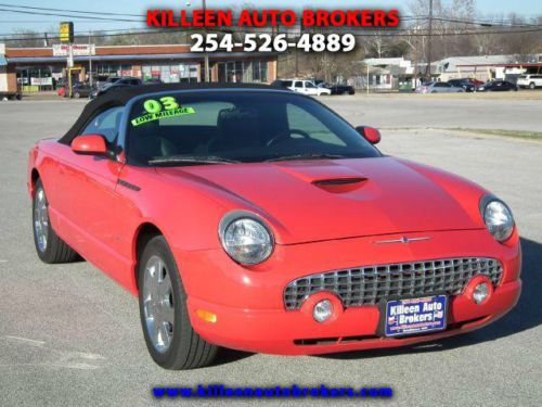 2003 ford thunderbird convertible low miles