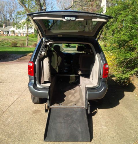 2005 dodge, grand caravan with  rear entry wheelchair accessibility