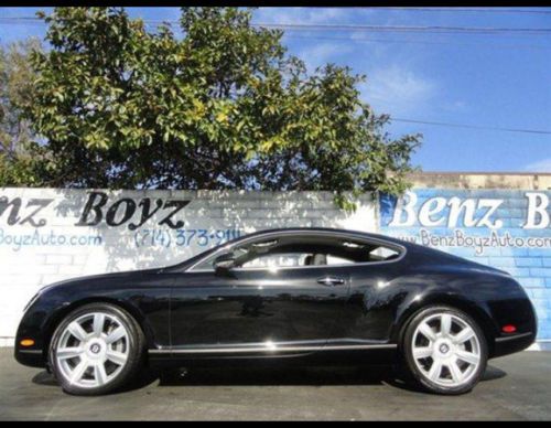 2005 bentley gt  black on black coupe