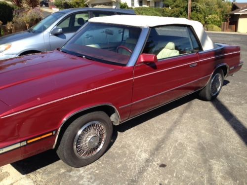 Chrysler labaron convertible, 1985 with only 70,228 original miles