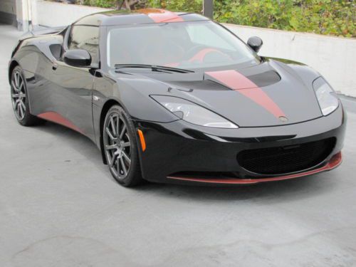 2011 lotus evora 2+0 6- speed in black/red with only 21,938 miles!