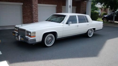 Cadillac fleetwood brougham *white leather &amp; white paint*