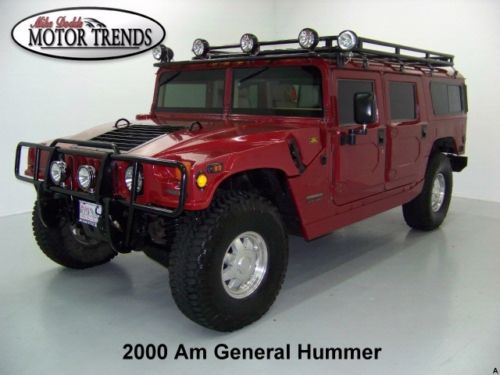 2000 am general h1 gm turbo diesel wagon brushguard safari rack lights ctis 65k