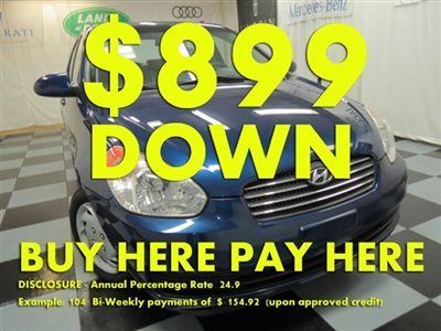 2008(08)accent we finance bad credit! buy here pay here low down $899 ez loan