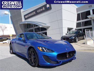 2013 new maserati granturismo coupe sport carbon fiber nav leather blue v8