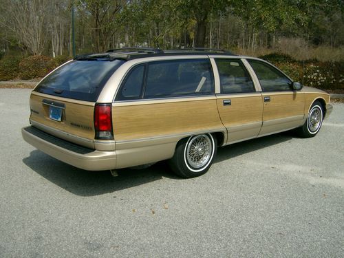 95 chevy woody station wagon 98k mi 5.7l lt1 2 owner tow pack 3 seat no reserve