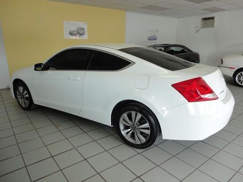 2012 honda accord lx-s coupe 2-door 2.4l auto white/tan only 11thousand miles!