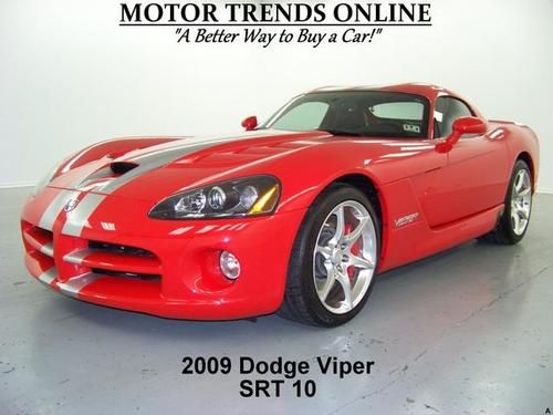 Srt-10 coupe navigation stripes 8.4l v10 600 hp 2009 dodge viper 15k houston