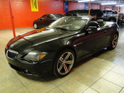 2007 bmw 650i convertible navigation leather sports clean carfax financing