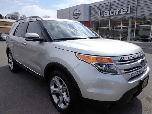2012 ford explorer limited v6 4wd moonroof heated leather rear camera 3rd row