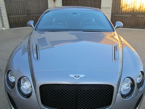 Bentley gt supersports- rare rear seat- tempest silver/beluga-warranty