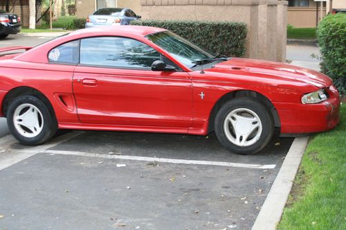 1996 mustang coupe 109k salvaged title needs work **no reserve**