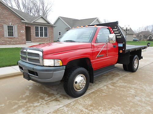 Regular cab 9' flat bed 4x4 automatic cummins 12 valve diesel nice !