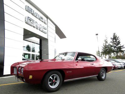 1970 pontiac gto real-car build sheet dry desert car stunning paint with video`s
