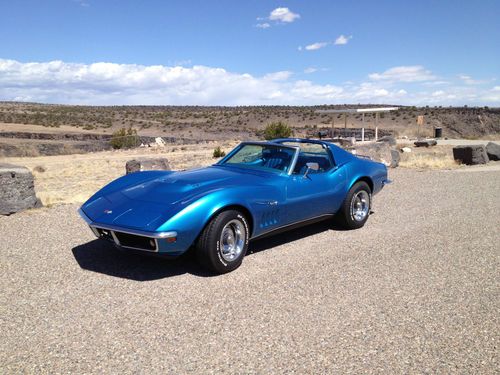 1969 corvette coupe, lemans blue, 427, 390hp, 4 spd, matching numbers