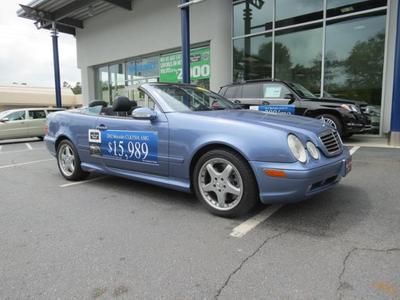 02 mercedes-benz clk55 amgconvertible navigation/leatherseats/heated front seats