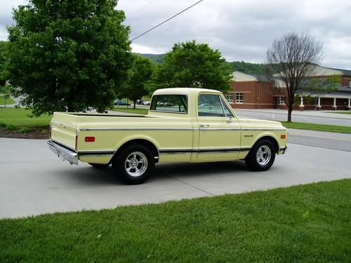 1969 chevrolet c-10 pickup.. 68 miles on a frame off restoration ..