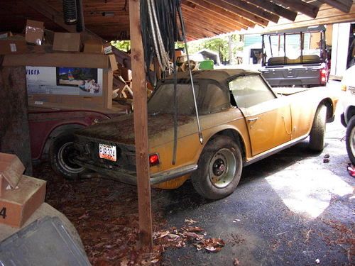 Barn find - 1972 triumph tr6 roadster original unrestored survivor - tr 6 barn