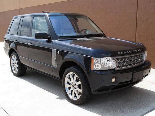 08 land rover range rover supercharged 4.2l awd navi roof camera 20"
