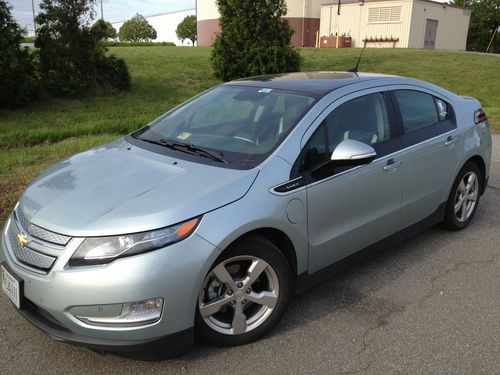 Chevrolet volt premium, viridian joule with black leather, loaded.