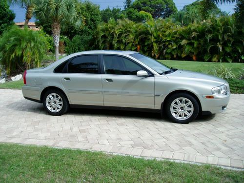 V0lvo s80 awd no reserve turbo sedan silver tan leather moonroof new tires clean