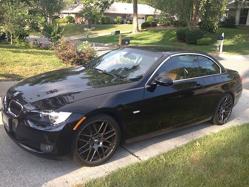 2008 bmw 328i black hard top convertible 50k miles