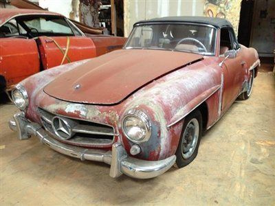 190sl investment restoration project mercedes benz convertible roadster 190sl