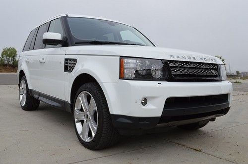 2012 land rover range rover sport hse! white on black! new condition! low miles