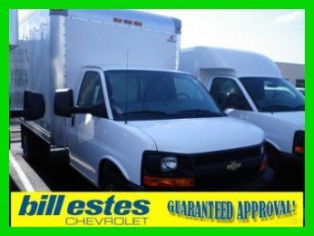 12 cutaway chassis 6-speed chevy hd box truck we finance